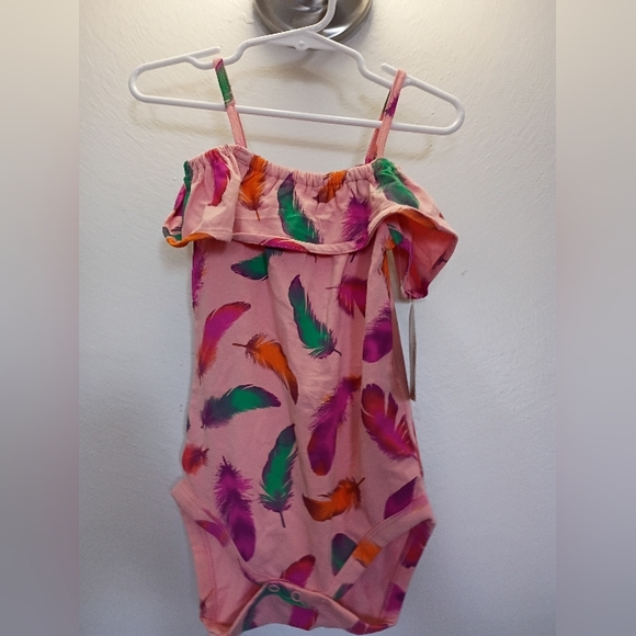 Wrangler Pink and Green Baby Romper - Picture 1 of 2
